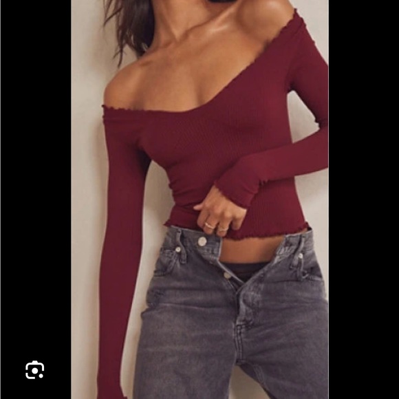 Free People Easy to Love seamless long sleeve top - Picture 2 of 8